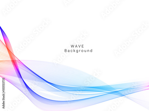 Colorful dynamic wave design stylish background