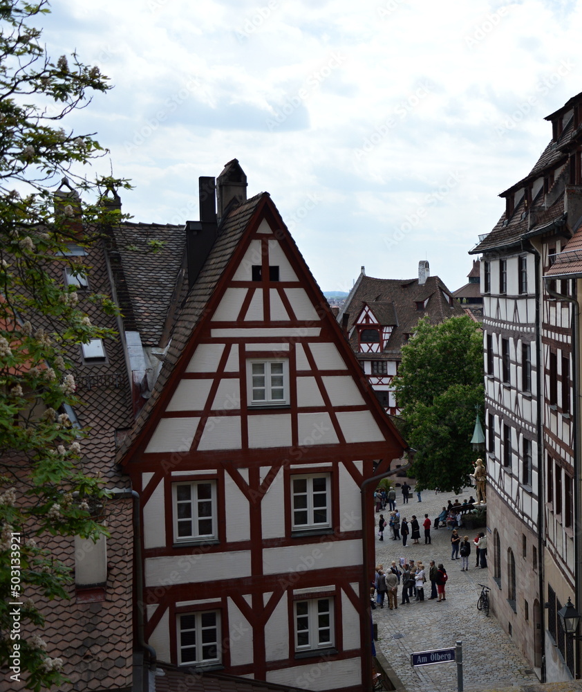 Historische Bauwerke in der Altstadt von Nürnberg, Franken, Bayern Historische Bauwerke in der Altstadt von Nürnberg, Franken, Bayern