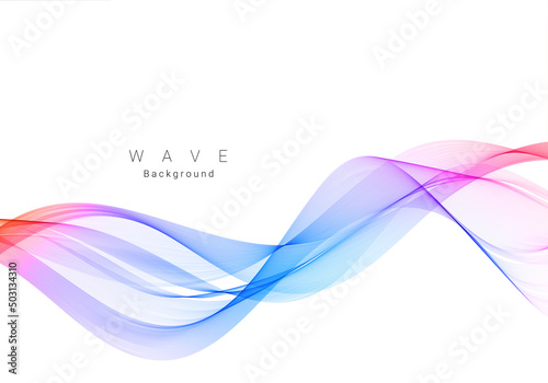 Colorful wave design modern background © JupiterArts