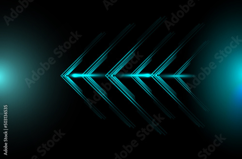 Abstract geometric dynamic moving arrow design colorful background