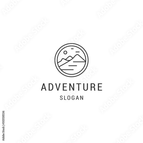 Adventure logo design icon vector template