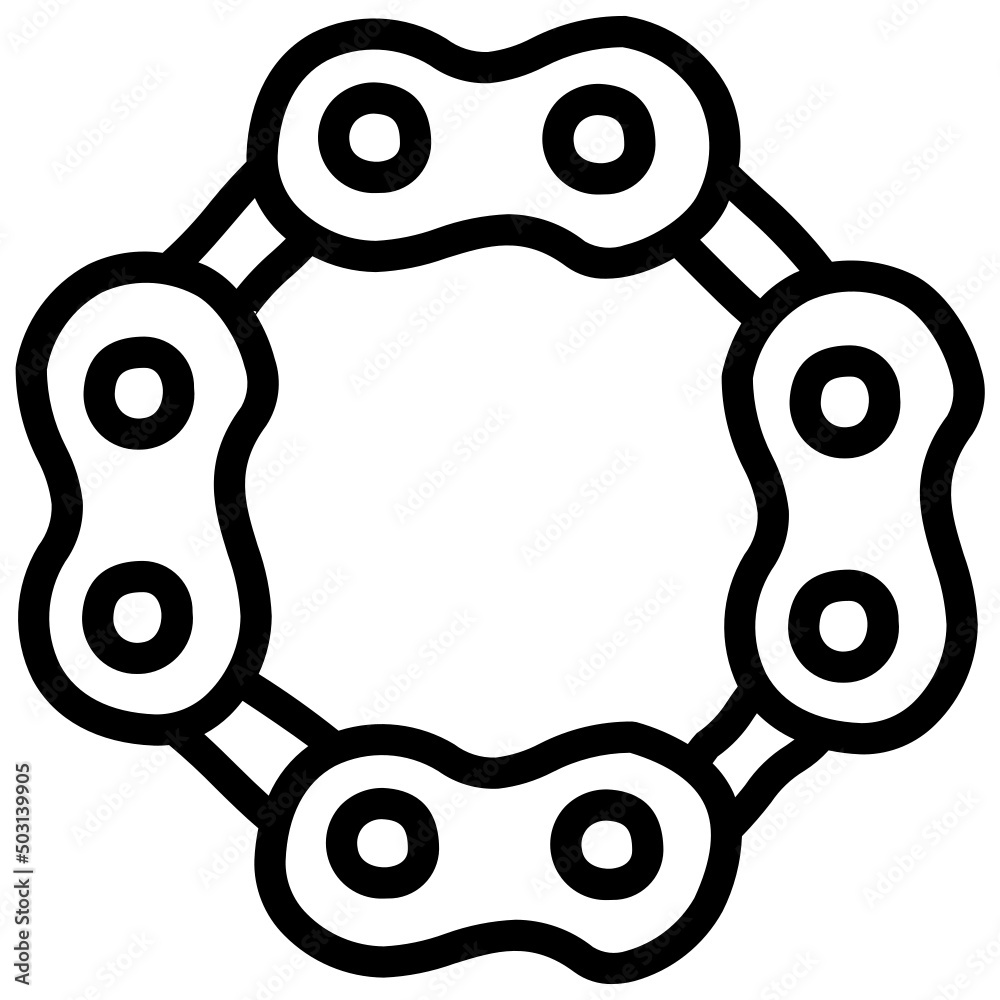 handdrawn chain icon handdrawn chain icon