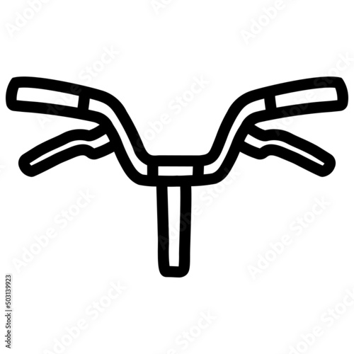 handdrawn handlebar icon