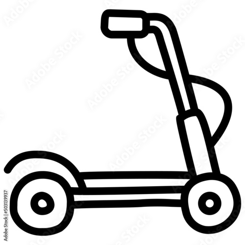 handdrawn scooter icon