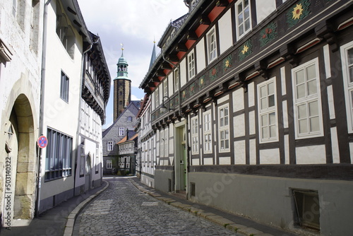 Historic buildings from the Middle Ages in Goslar  Germany.