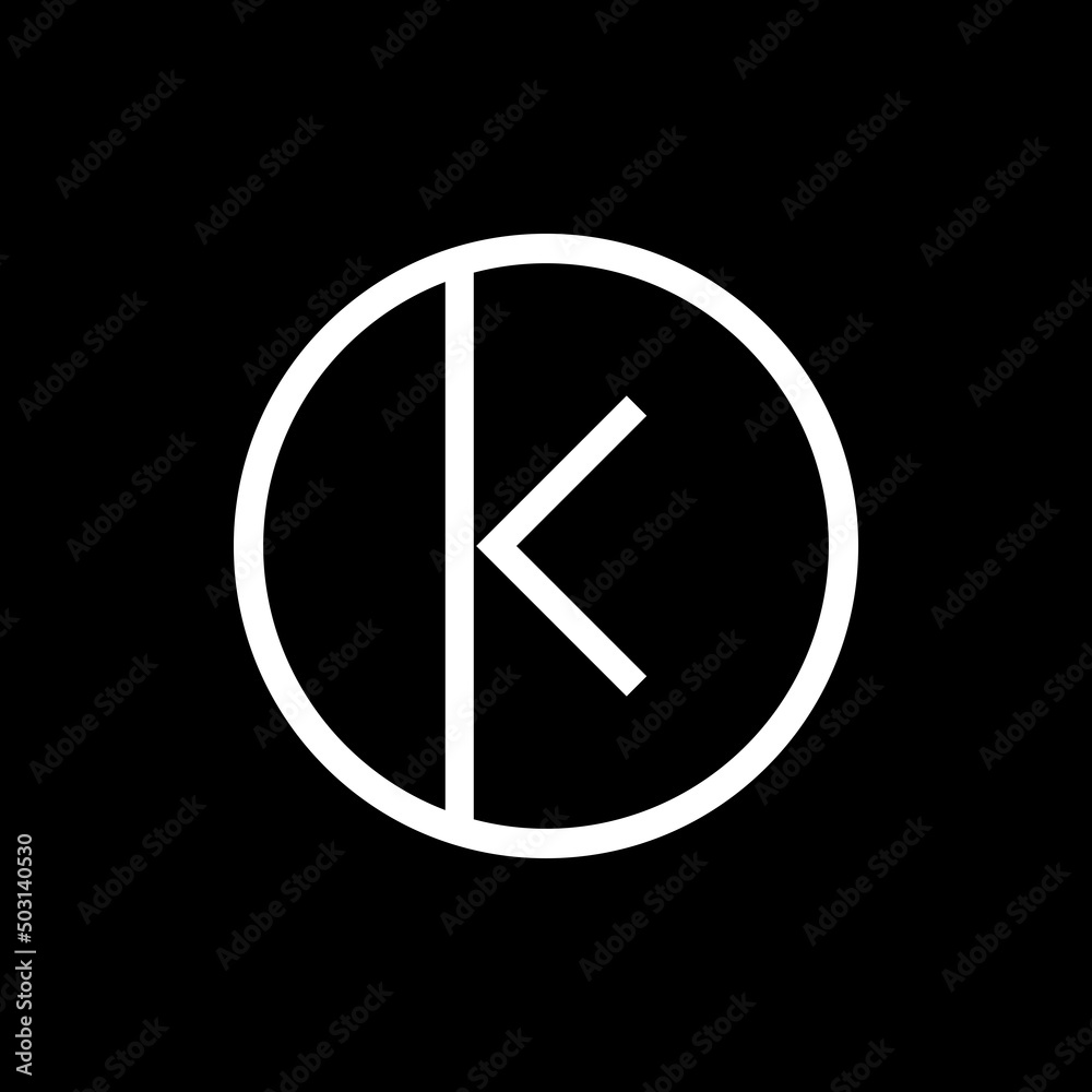 Initial K Letter Logo Design Vector Template. Abstract Letter K Logo Design Vector Illustration. Initial K Letter Logo Design Vector Template. Abstract Letter K Logo Design Vector Illustration.
