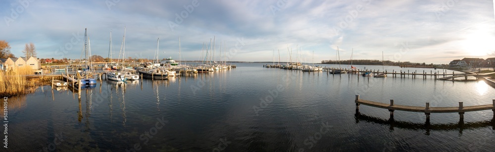 Harbour Baltic resort (Ostseebad) Rerik in the state of Mecklenburg Western Pomerania (Mecklenburg Vorpommern) Germany
