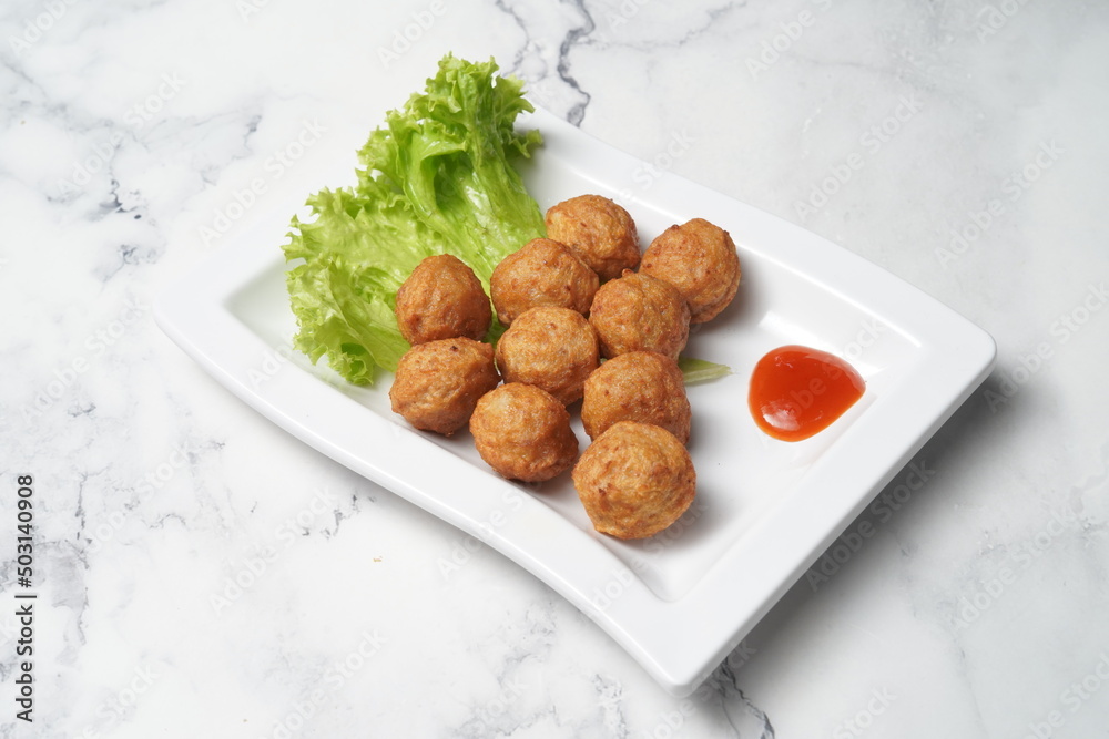 Fototapeta premium fried meatball