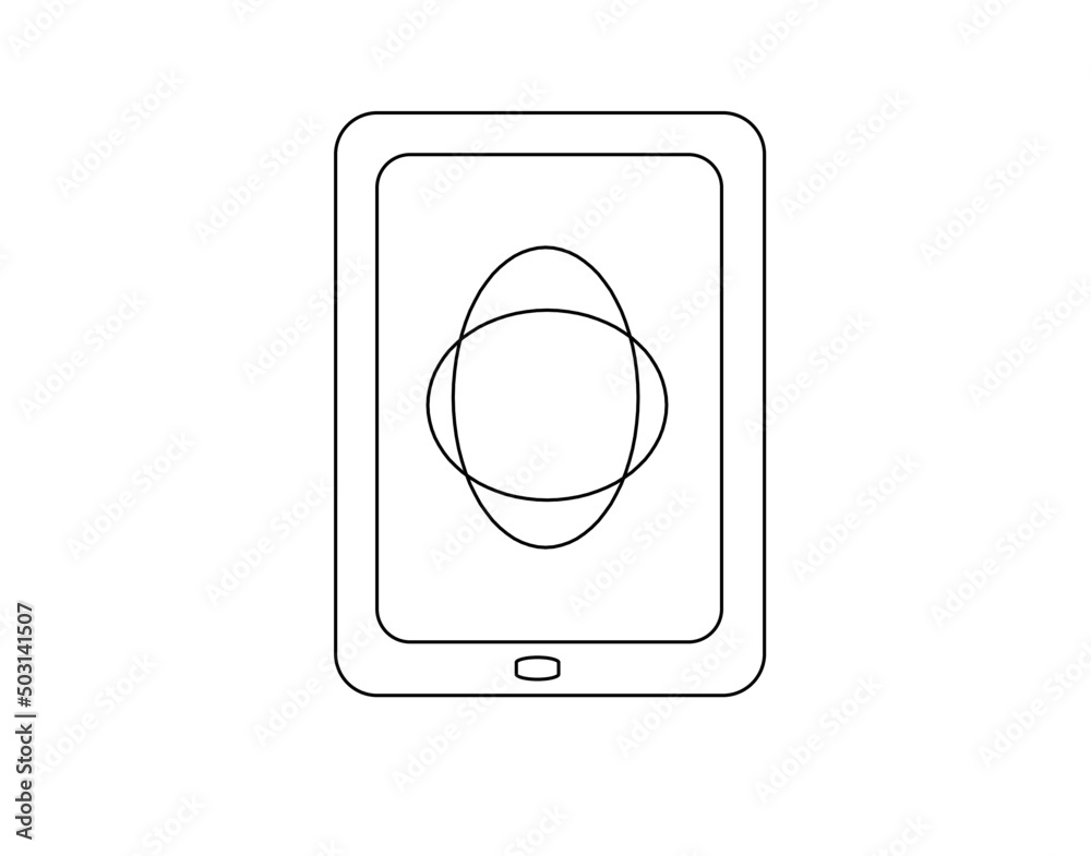 eggs show on the smart phone display with white background. eggs show on the smart phone display with white background.