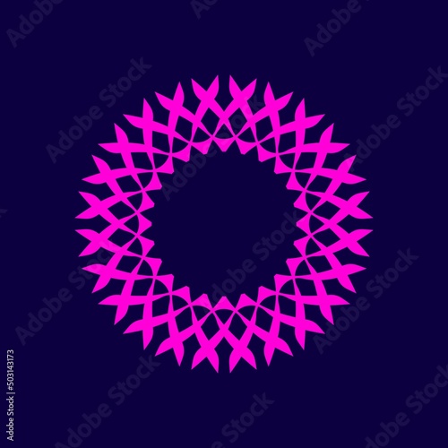 abstract background with circles,Beautiful purple flower abstract decoration, single pattern, mandala, fireworks, star shine, ribbon, logo, icon, etc.
