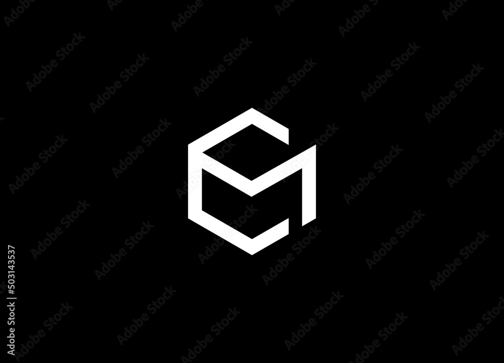 CM capital logo. letter CM capital business for company - obrazy, fototapety, plakaty 