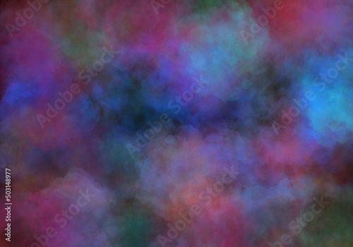 Abstract background in the form of many-colored clouds and is suitable for use in projects of imagination, creativity and design.