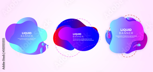 Colorful vector illustration with three bubbles with dummy texts