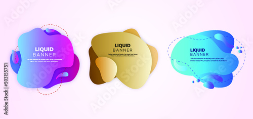 Colorful vector illustration with three bubbles with dummy texts
