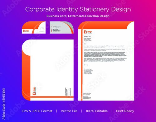 Corporate identity stationery design