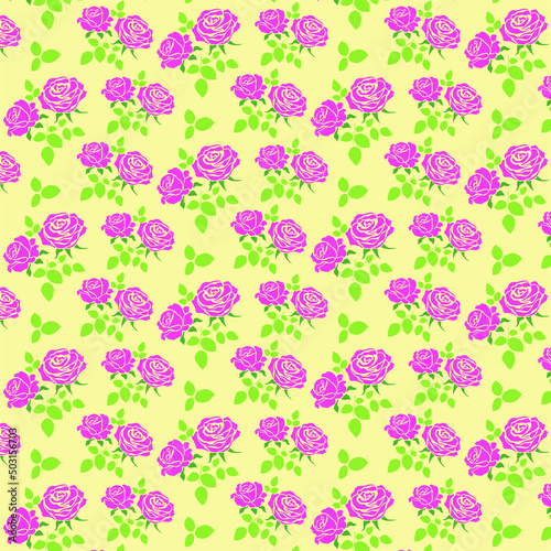 Pattern. Vector image of stylized flowers. Background, design.