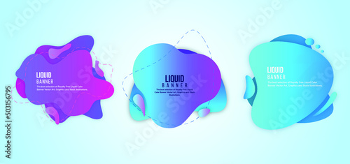 Colorful vector illustration with three bubbles with dummy texts