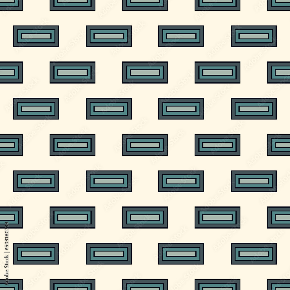 Contemporary geometric pattern. Repeated rectangles motif. Simple minimalist ornament. Modern abstract background. Seamless surface design. Geo wallpaper. Digital paper, textile print. Vector art Contemporary geometric pattern. Repeated rectangles motif. Simple minimalist ornament. Modern abstract background. Seamless surface design. Geo wallpaper. Digital paper, textile print. Vector art