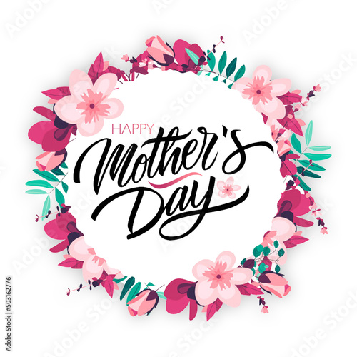 Happy Women's Day With Flowers