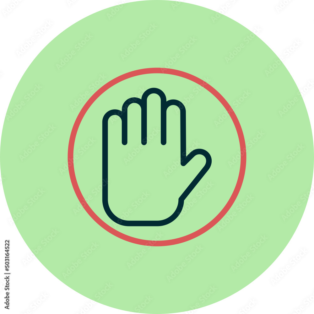 Obraz premium Stop Icon