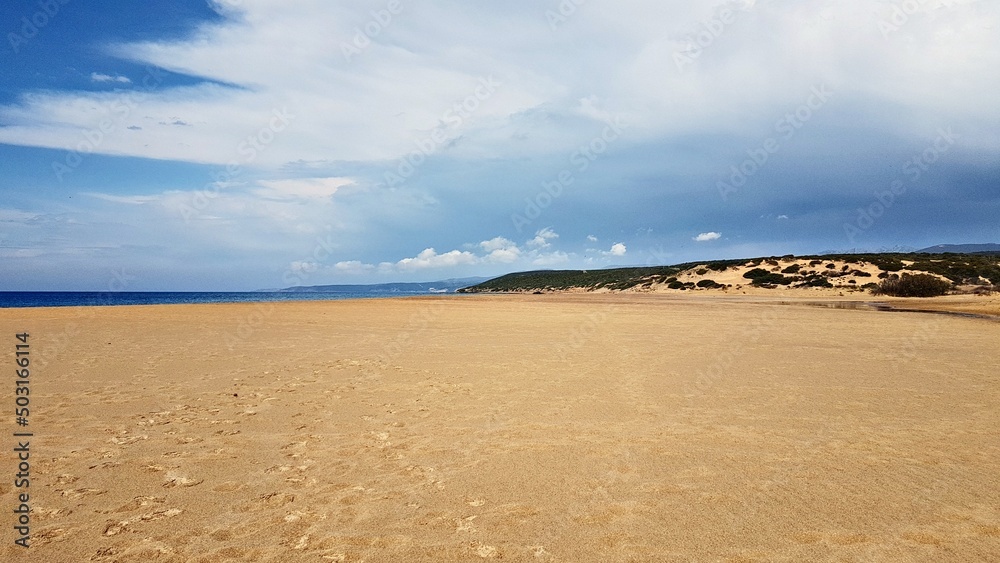 sand dunes on the Sardinia beach