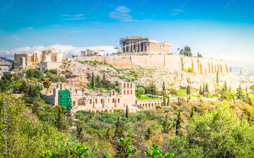 Naklejka premium Famous skyline of Athens, Greece