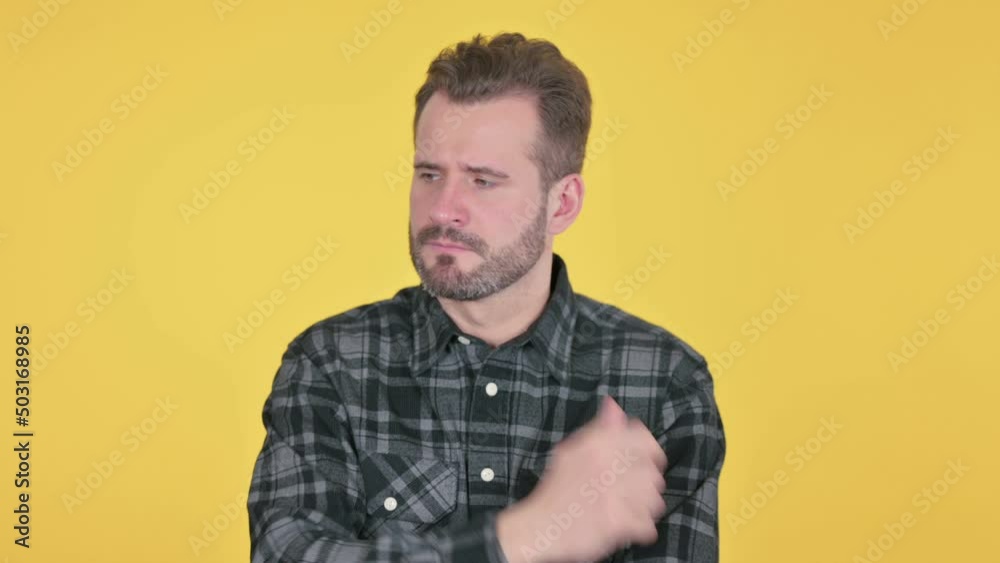 Portrait of Pensive Middle Aged Man Thinking Portrait of Pensive Middle Aged Man Thinking
