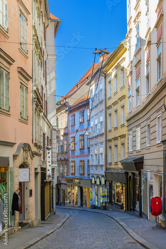 Fototapeta Naklejka Na Ścianę i Meble -  Street in Graz, Austria