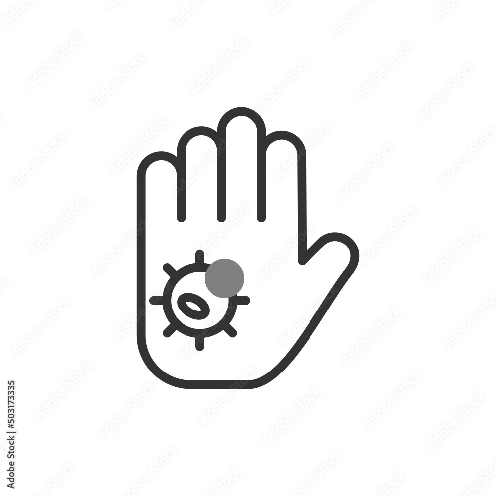 Naklejka premium Dirty Hands Icon