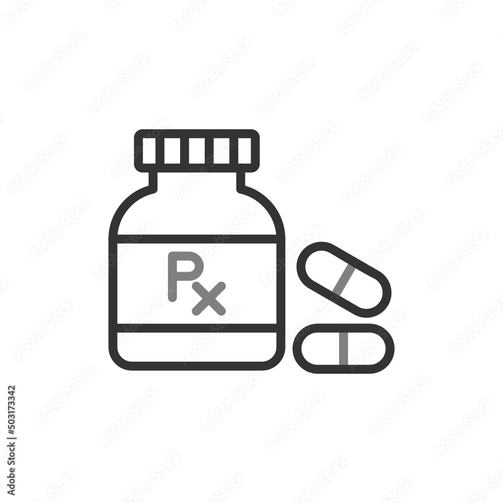 Pills Bottle Icon Pills Bottle Icon