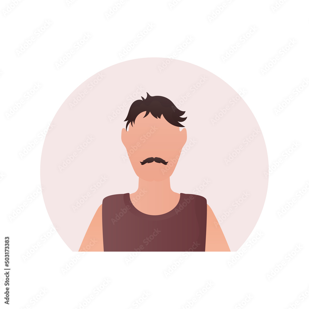 Business man avatar. Isolated. Cartoon style. Business man avatar. Isolated. Cartoon style.