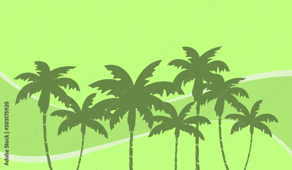 summer tropical hawaiian background illustration in vector format