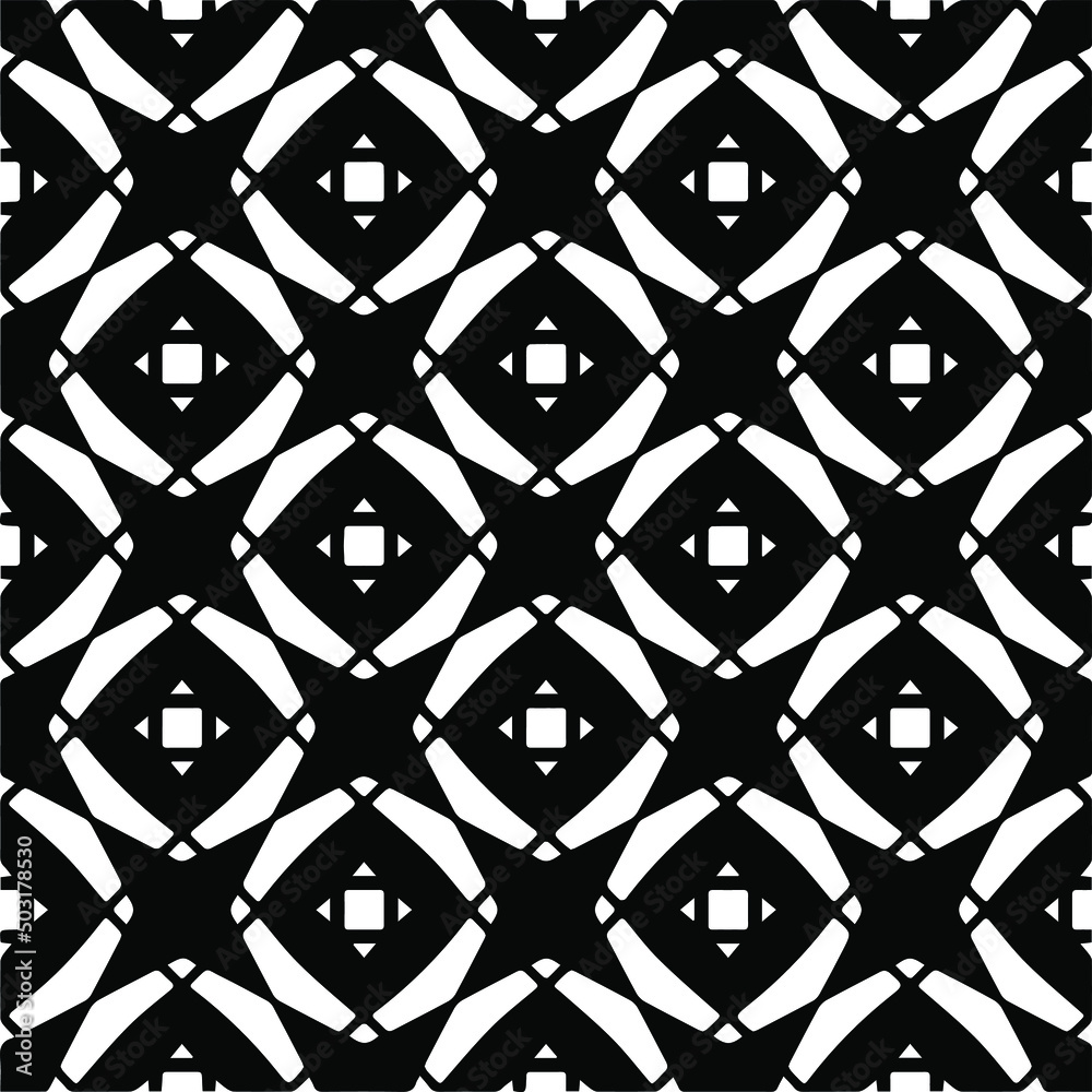 seamless pattern.Simple stylish abstract geometric background. Monochrome image. Black and white color. Design for decor, prints, textile.Design element for prints. 