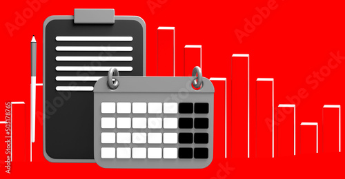 Financial planning. Calenda...