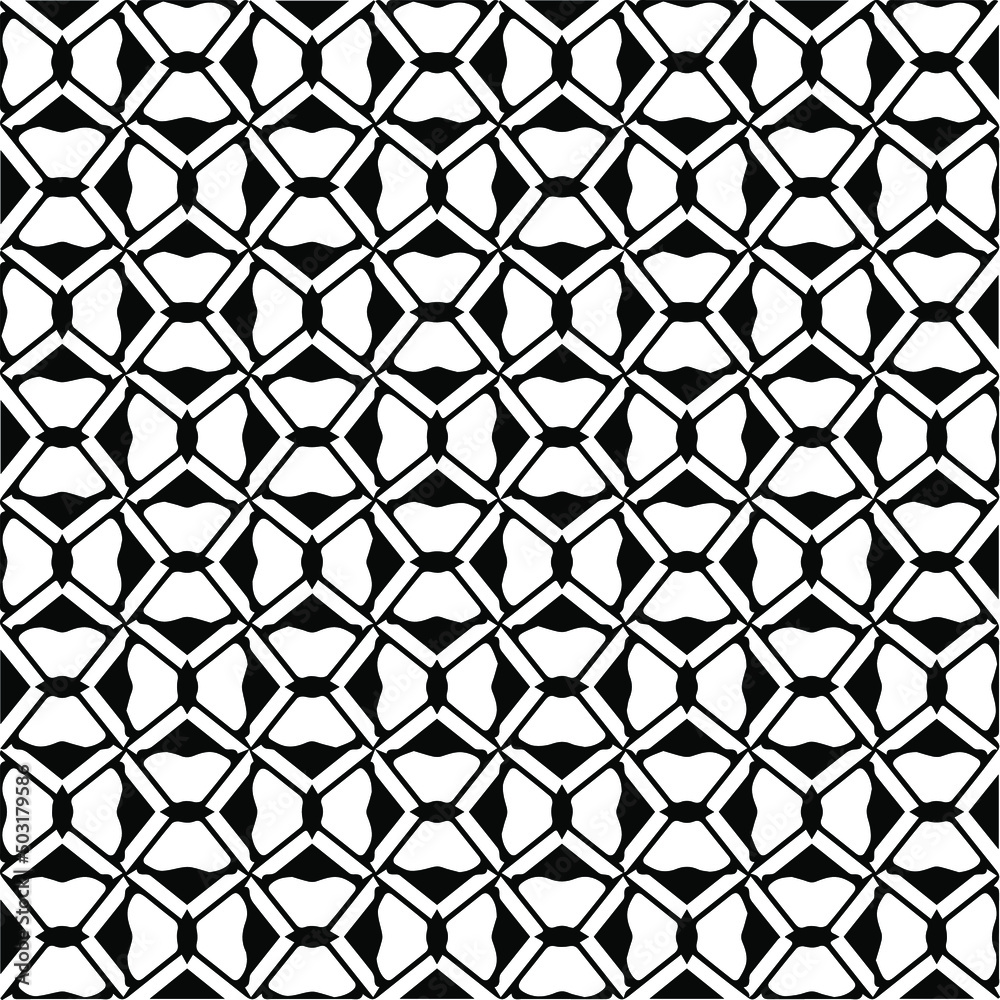 Fototapeta premium seamless pattern.Simple stylish abstract geometric background. Monochrome image. Black and white color. Design for decor, prints, textile.Design element for prints. 