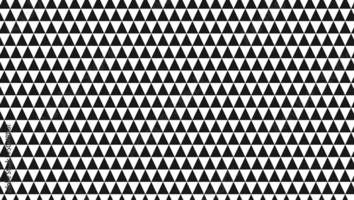 Seamless pattern background. Black triangle, retro vintage vector design. Abstract black triangular pattern