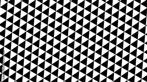 Abstract geometric triangles background. Triangular pattern. Minimalist wallpaper vector design. Black triangles pattern on white empty background
