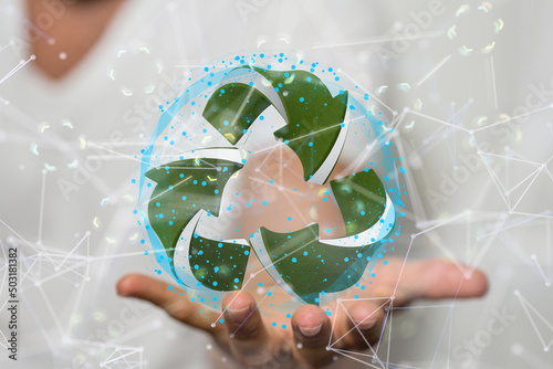 Concept of recycling - 3d r...
