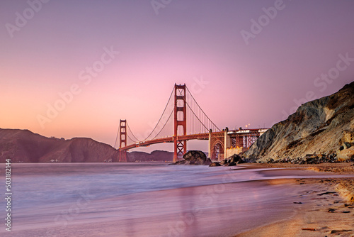 Golden Gate view from Marshal Beach