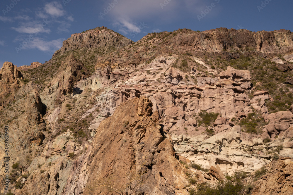 The arid desert. View of the sandstone and rocky hills. The arid desert. View of the sandstone and rocky hills.