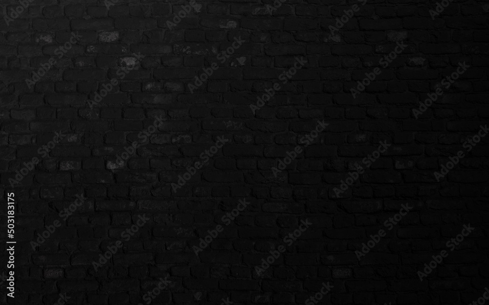 Black old brick wall background for template. 3d rendering illustration. Black old brick wall background for template. 3d rendering illustration.