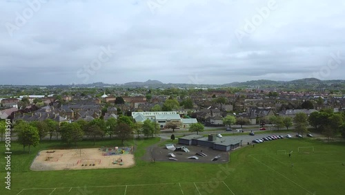 Edinburgh view from Sighthill Park, Sighthill, Edinburgh, Scotland photo