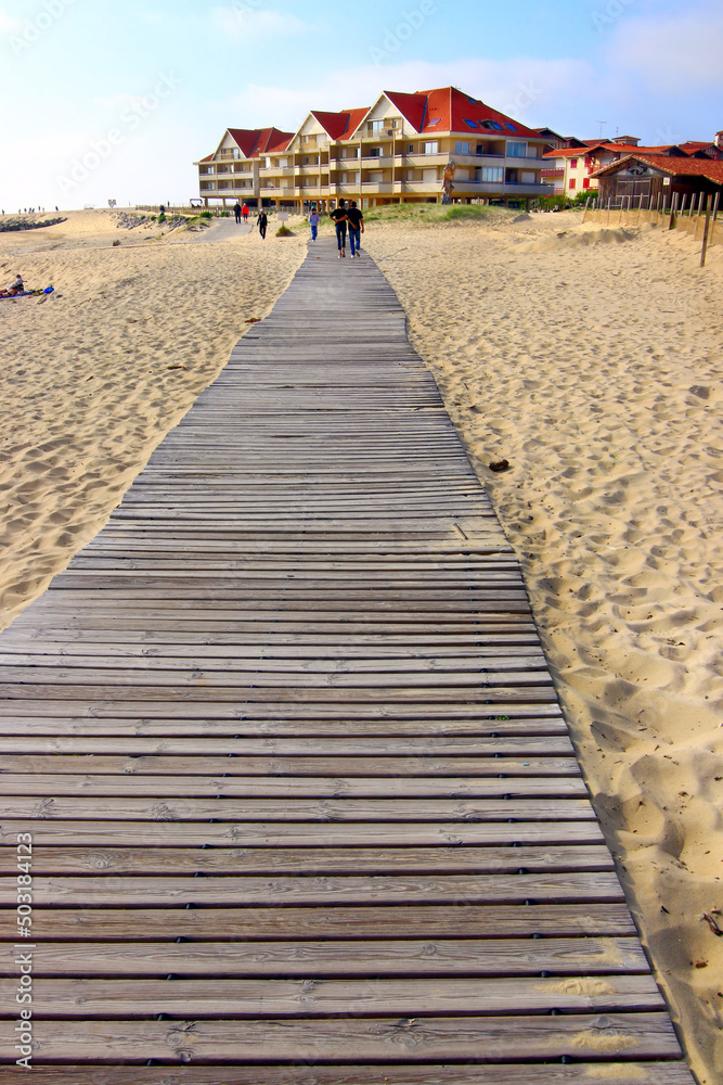 Sentier de promenade sur le sable