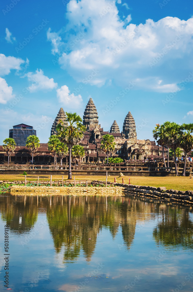 Ancient temple complex Angkor Wat, Siem Reap, Cambodia. Ancient temple complex Angkor Wat, Siem Reap, Cambodia.