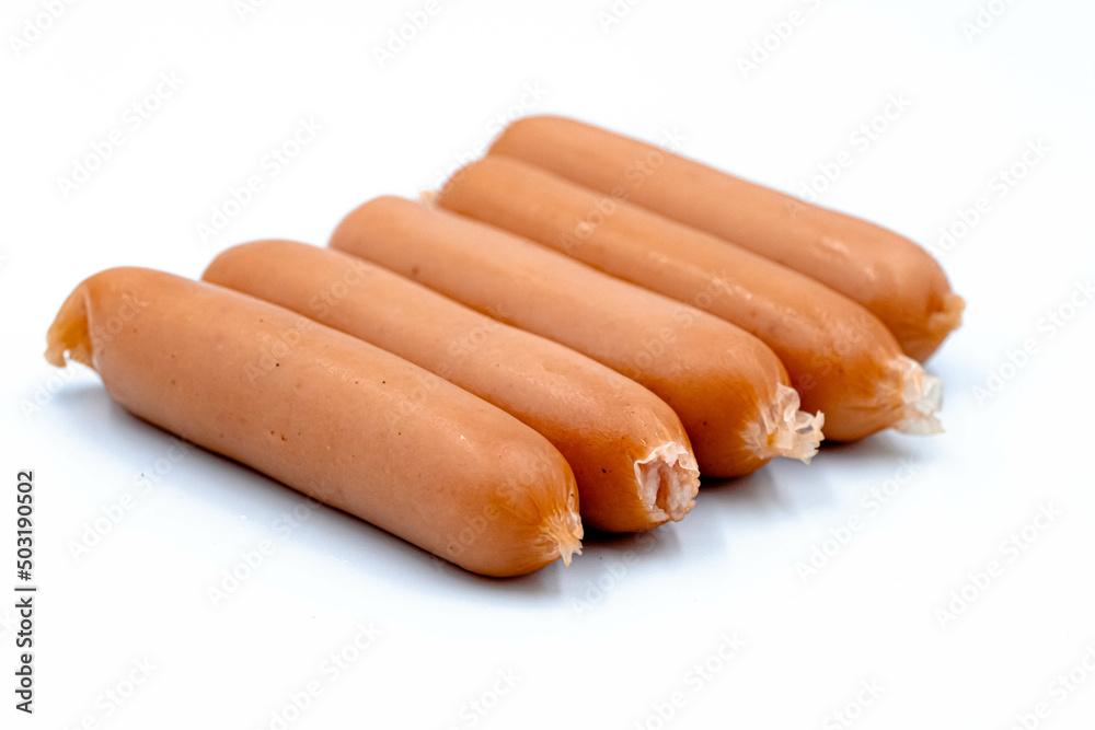 sausage isolated on white background sausage isolated on white background