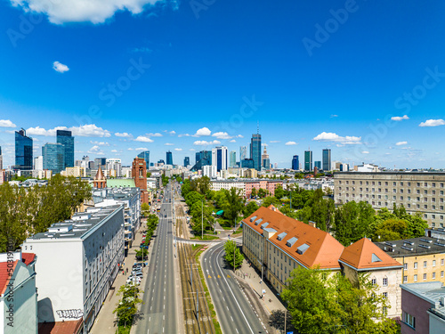 Obraz na płótnie Warszawa w salonie