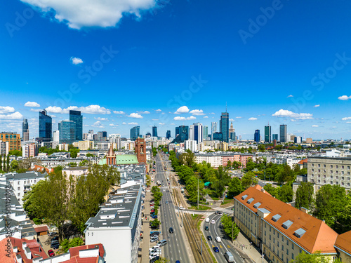Obraz na płótnie Warszawa w salonie