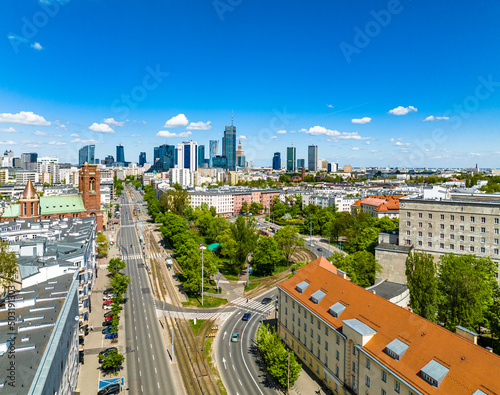 Obraz na płótnie Warszawa w salonie