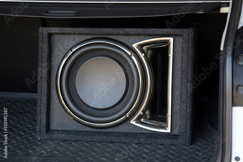 Foto Car subwoofer in the car