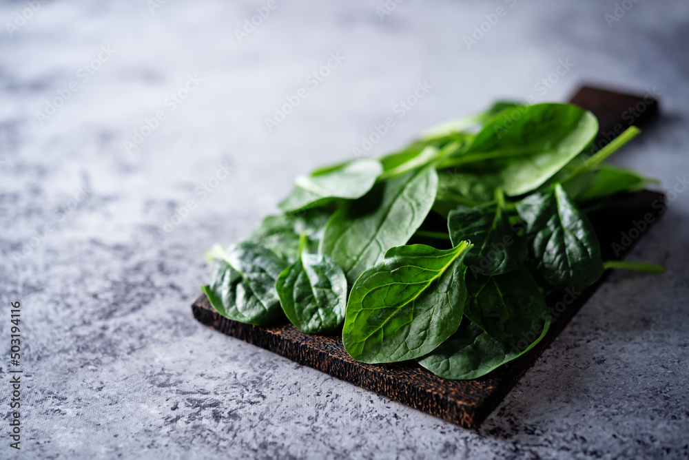 Fresh raw spinach leaves Fresh raw spinach leaves
